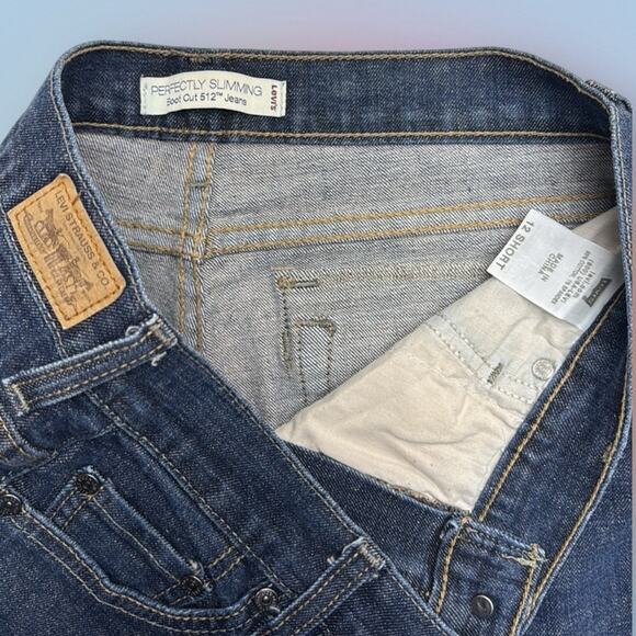 LEVI’S 512 Women’s 12S PERFECTLY SLIMMING BOOTCUT Blue Jeans - Picture 4 of 4